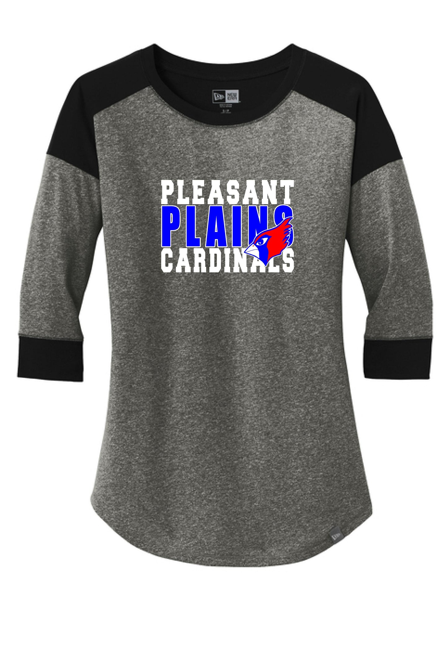 PP CARDINALS LADIES NEW ERA RAGLAN TEE (p. LNEA104)