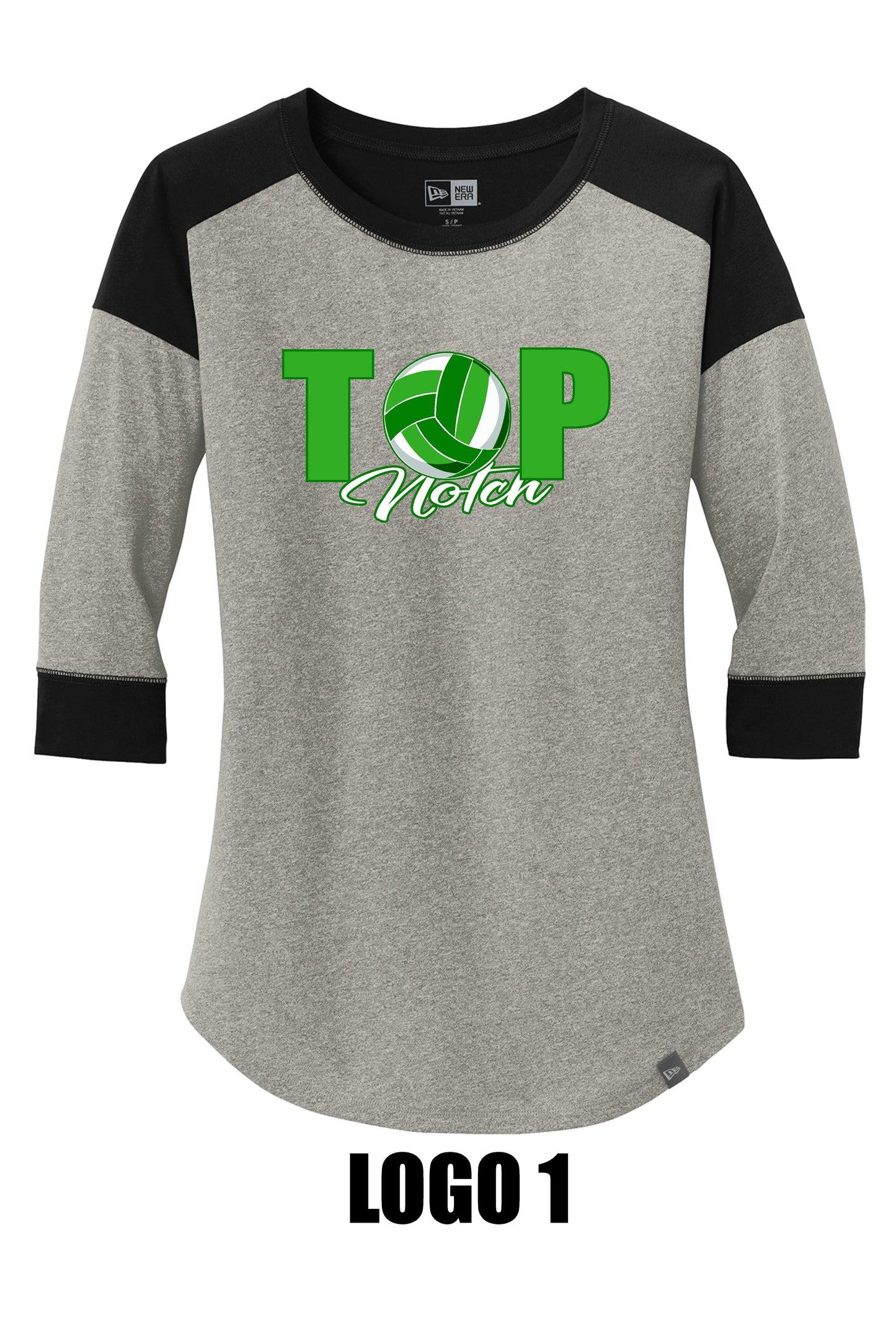 TOP NOTCH LADIES NEW ERA RAGLAN TEE (LNEA104)
