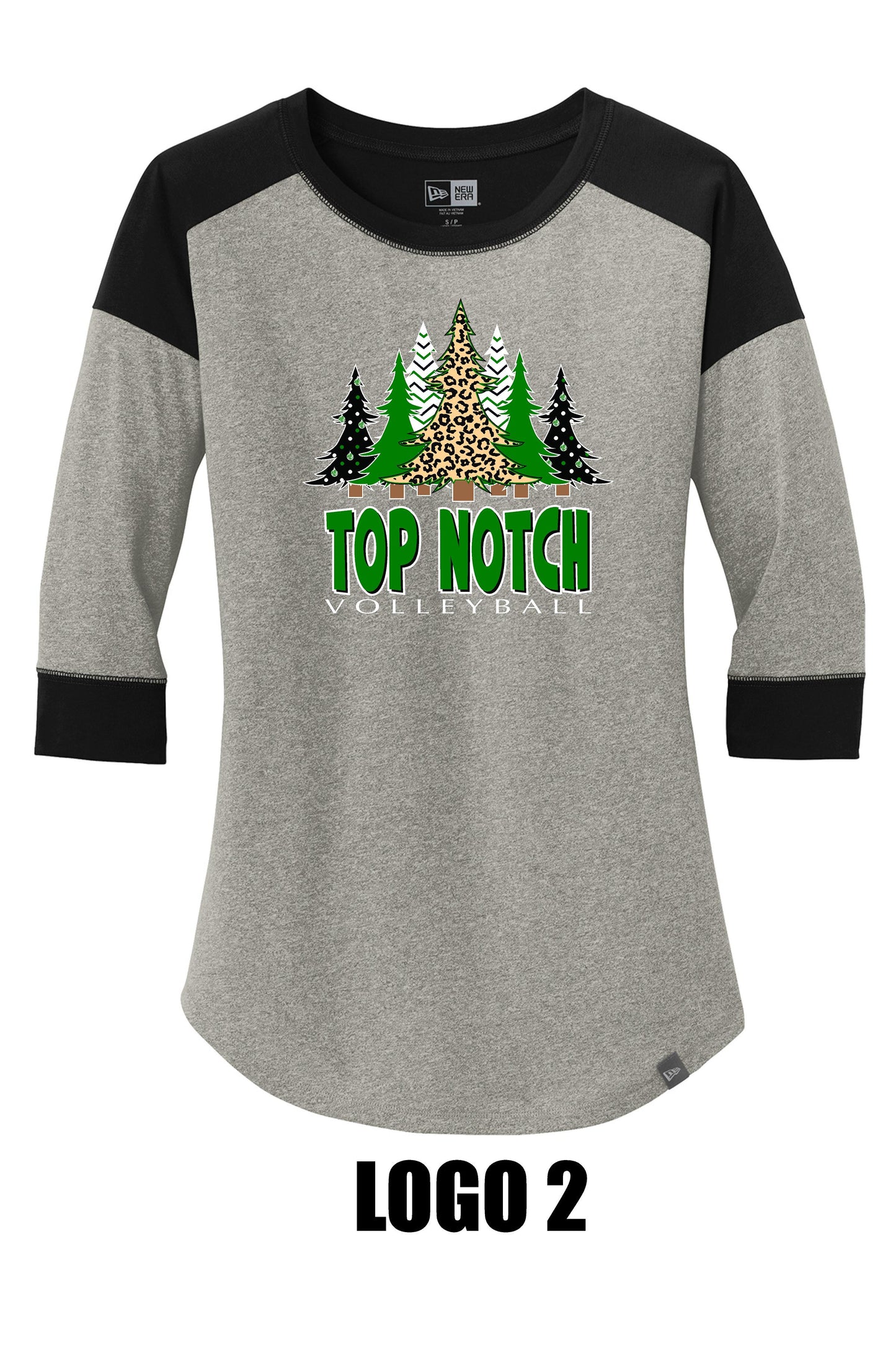 TOP NOTCH LADIES NEW ERA RAGLAN TEE (LNEA104)
