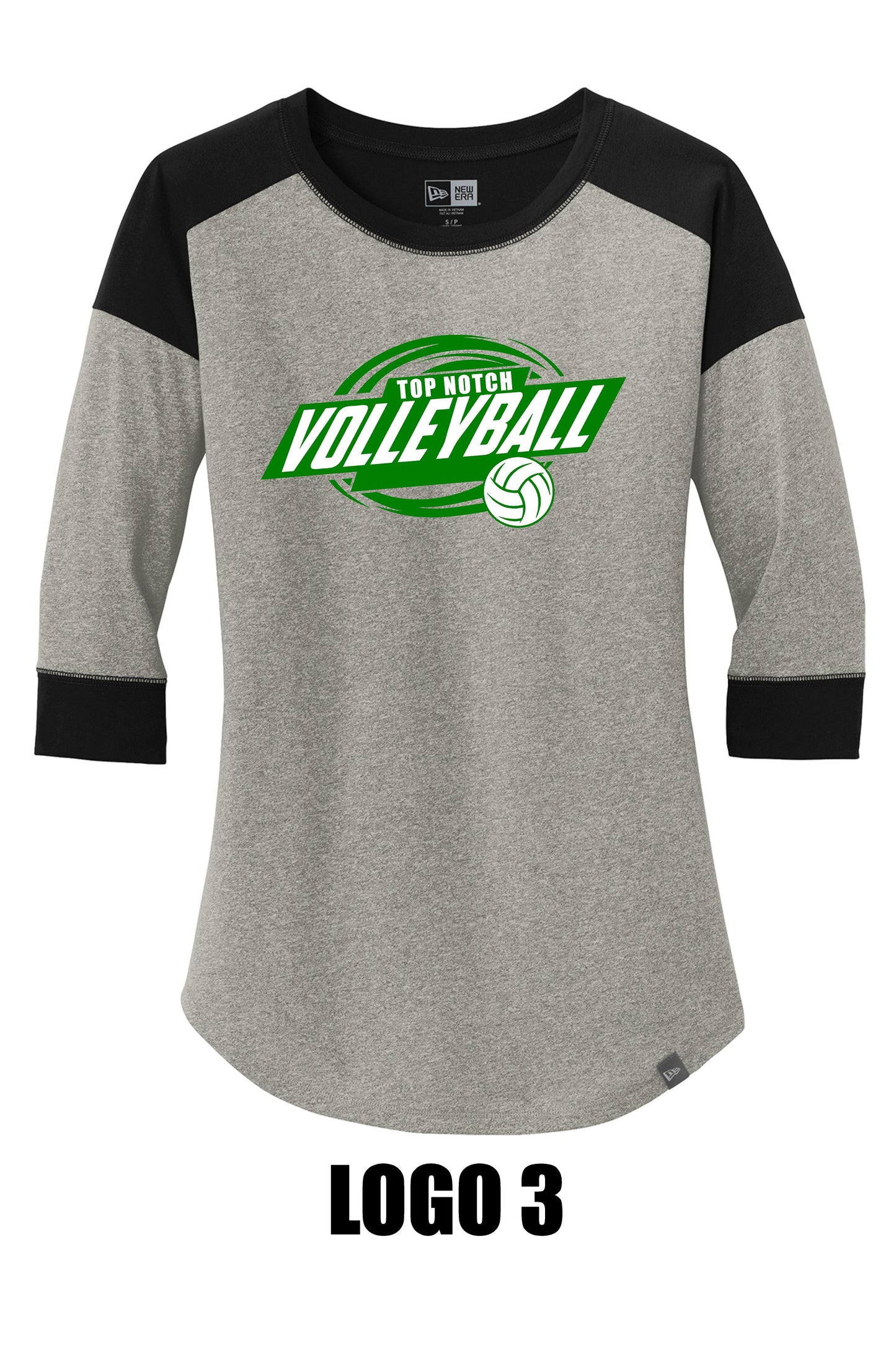 TOP NOTCH LADIES NEW ERA RAGLAN TEE (LNEA104)