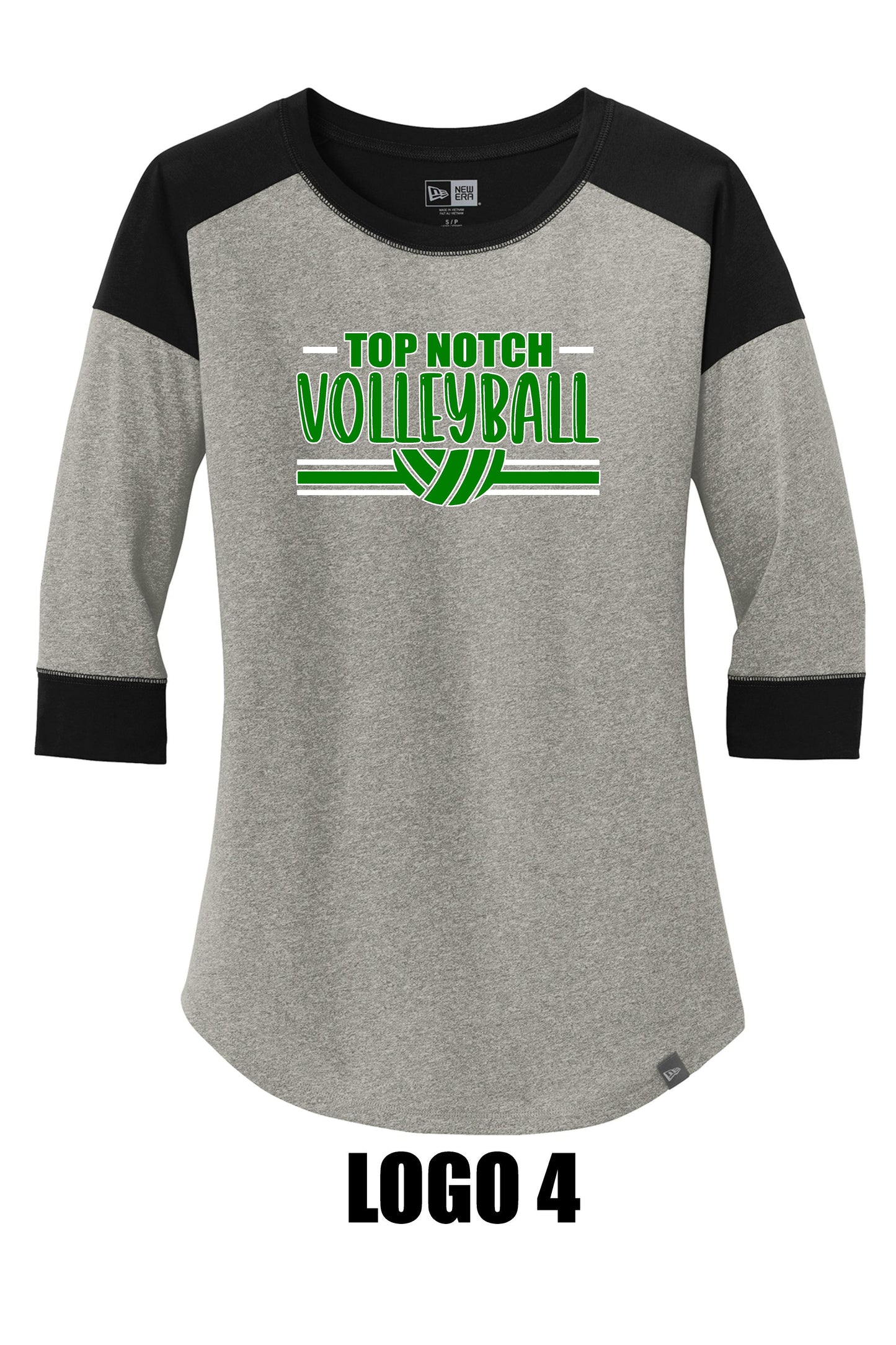 TOP NOTCH LADIES NEW ERA RAGLAN TEE (LNEA104)