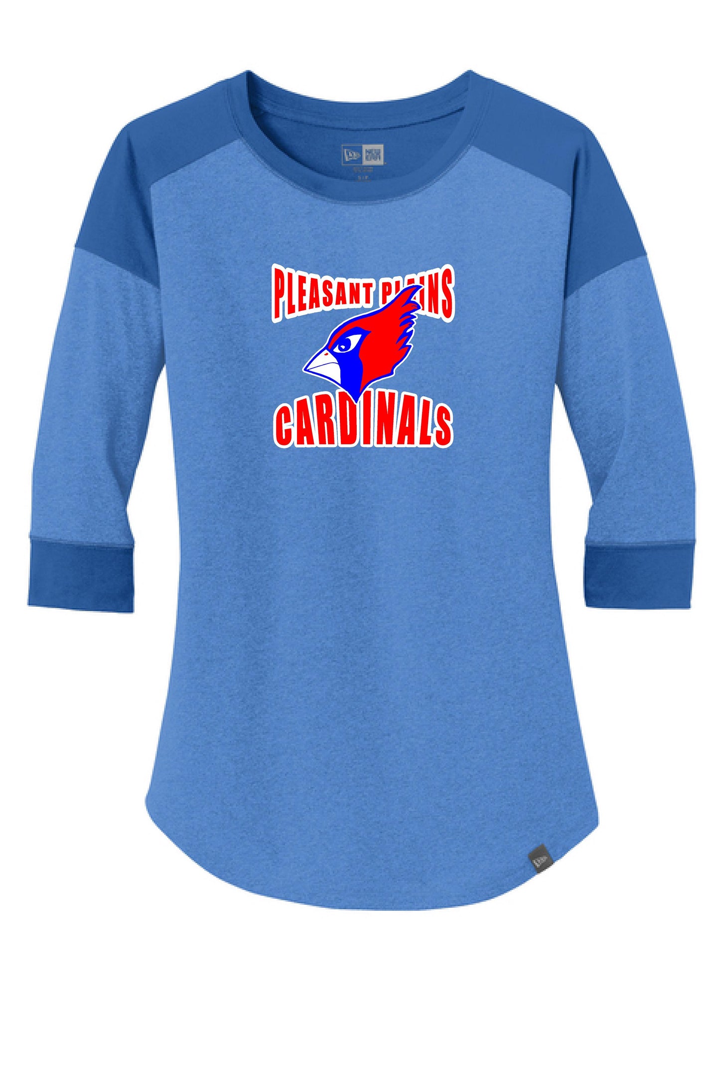 PP CARDINALS LADIES NEW ERA RAGLAN TEE (p. LNEA104)