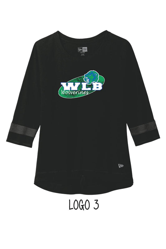 WLB New Era ® Ladies Tri-Blend 3/4-Sleeve Tee (P.LNEA136)