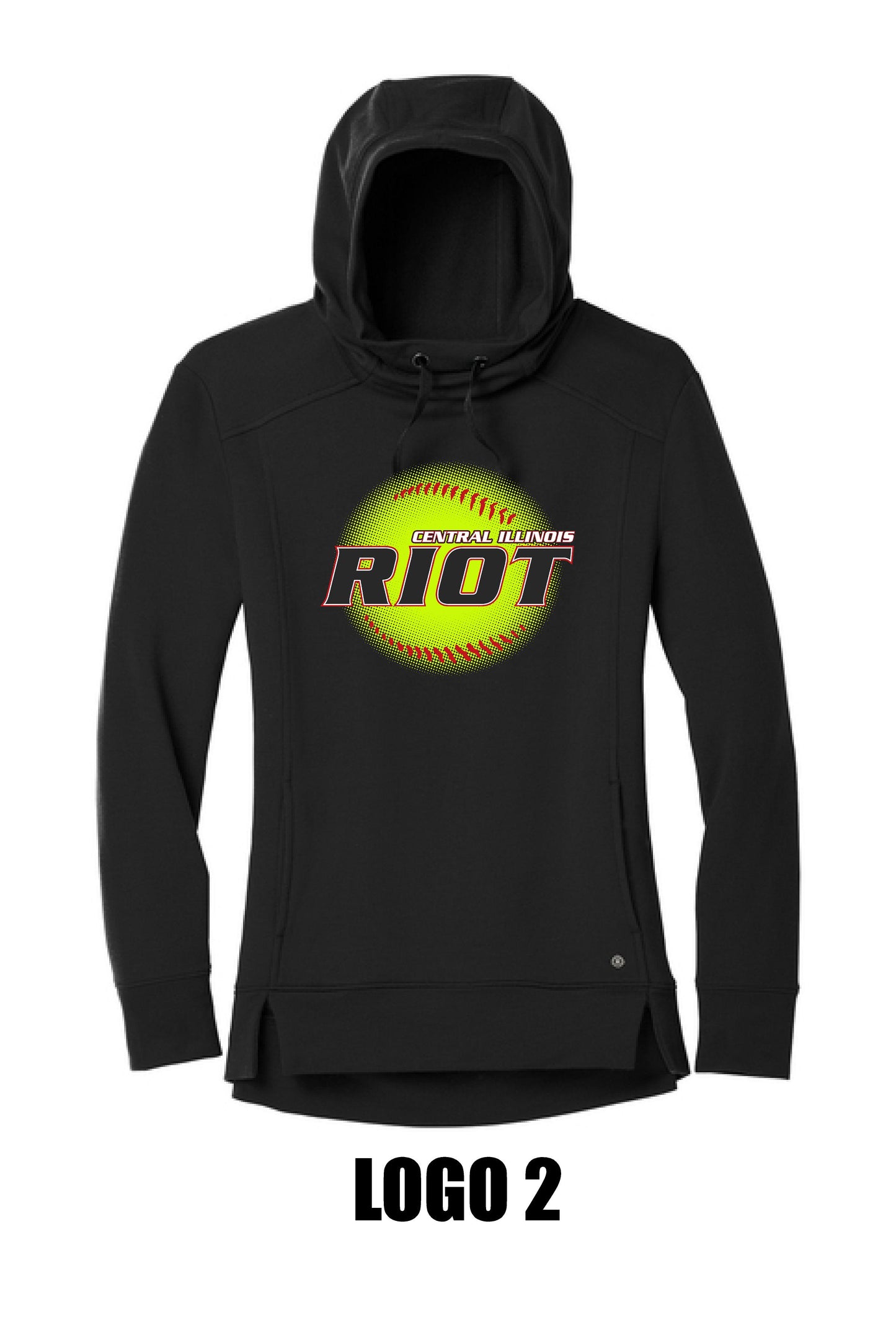 RIOT SOFTBALL LADIES LUUMA PULLOVER FLEECE HOODIE (P.LOG810)