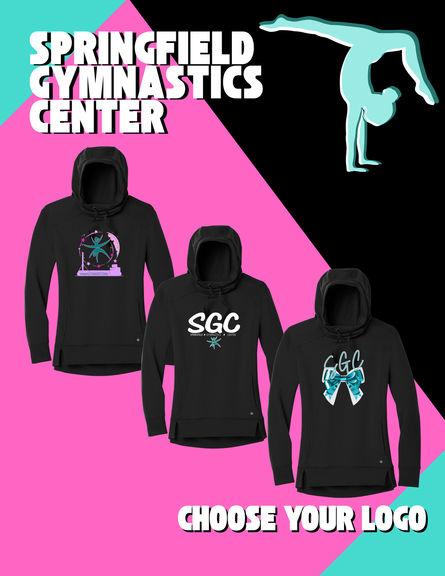 SPRINGFIELD GYMNASTICS CENTER LADIES FLEECE PULLOVER (P. LOG810)
