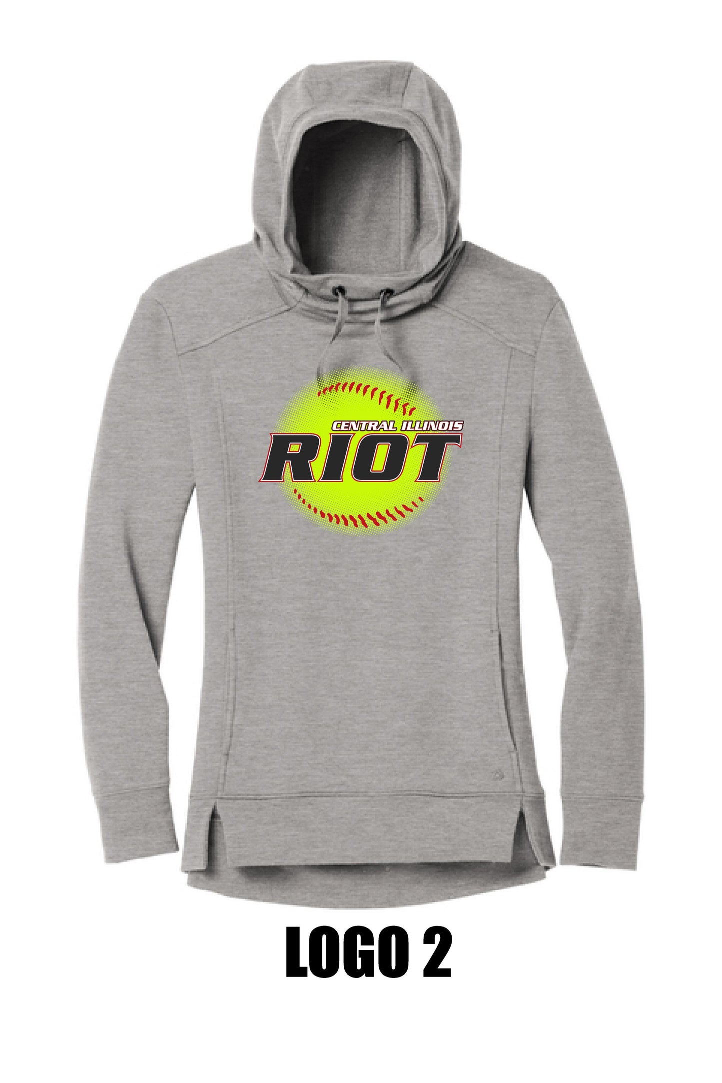 RIOT SOFTBALL LADIES LUUMA PULLOVER FLEECE HOODIE (P.LOG810)