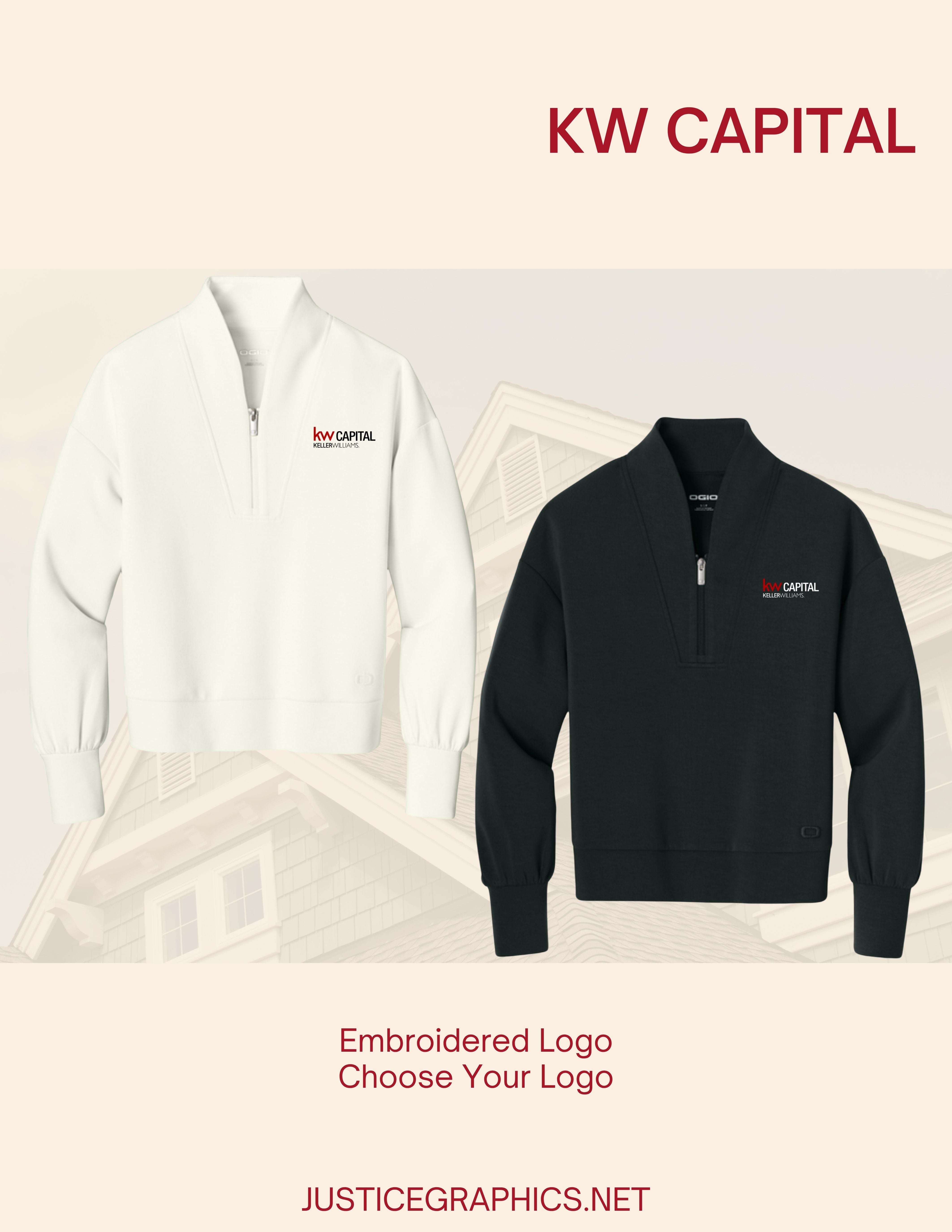 KW Capital OGIO® Women’s Transcend 1/4-Zip (E. LOG861) – Justice Graphics