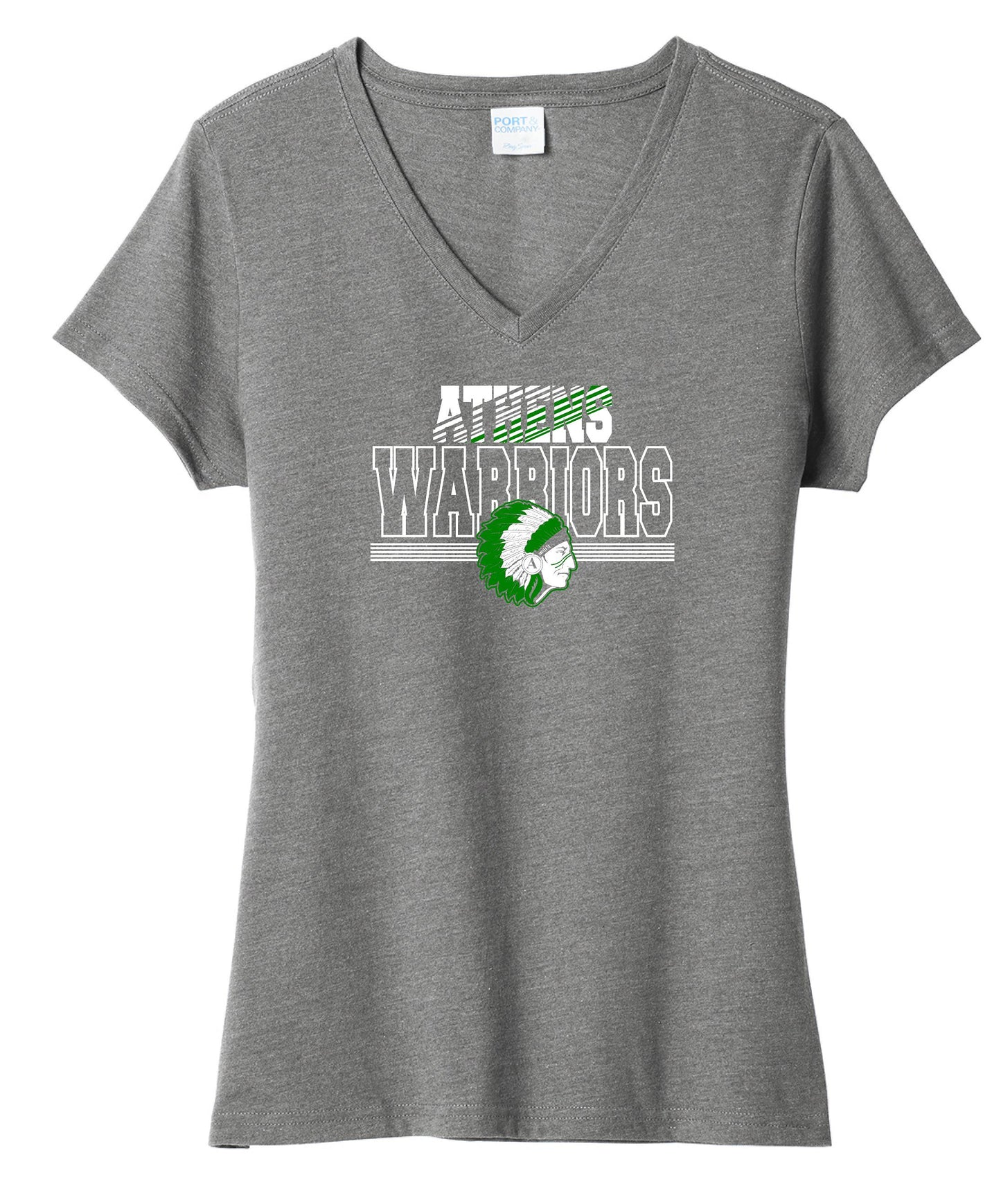 ATHENS BOOSTERS WOMENS V-NECK TSHIRT (P.LPC455V)