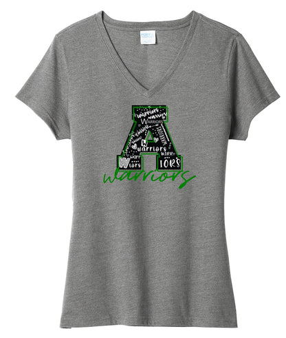 ATHENS BOOSTERS WOMENS V-NECK TSHIRT (P.LPC455V)