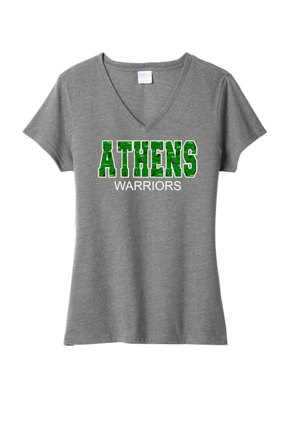 ATHENS BOOSTERS WOMENS V-NECK TSHIRT (P.LPC455V)