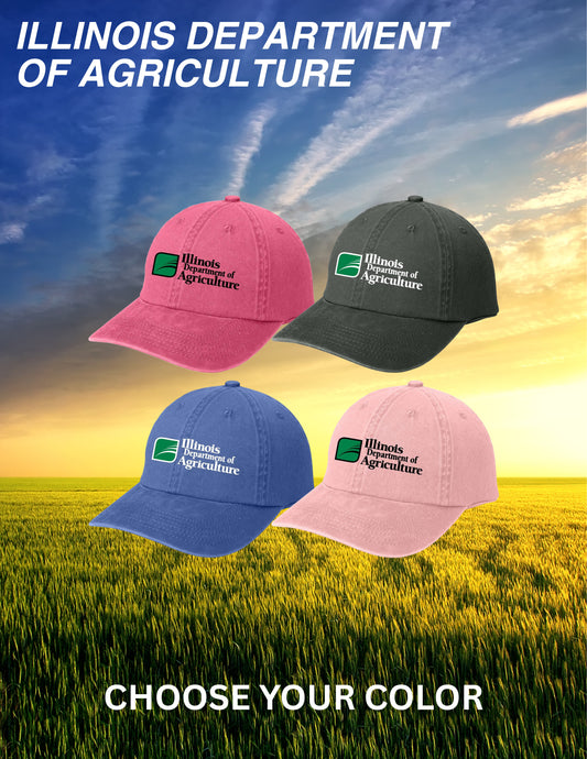 Illinois Department of Agriculture Port Authority® Women's Garment Washed Cap (E.LPWU)