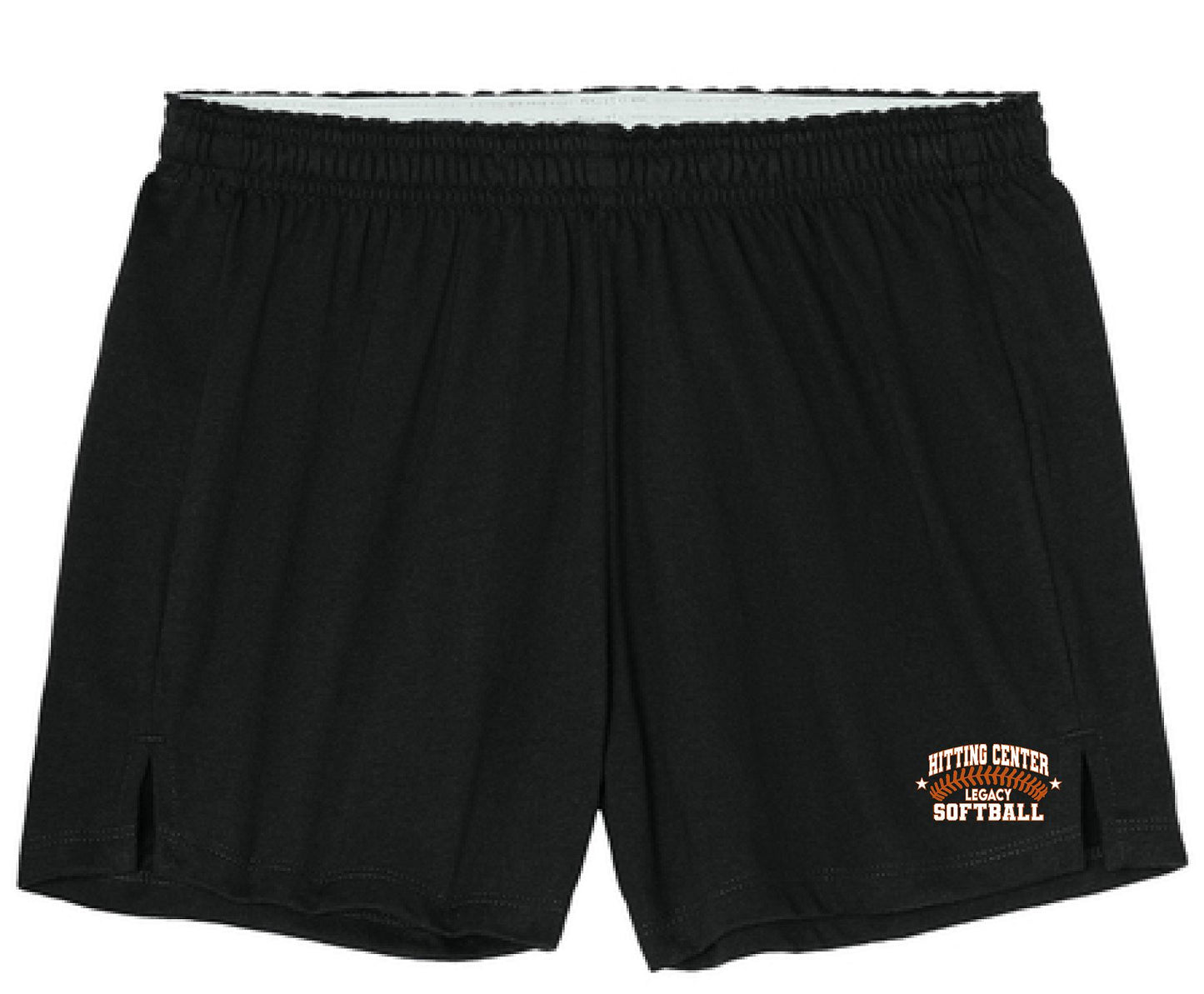 Hitting Center Legacy Softball Sport-Tek® Women’s Jersey Knit Squad Short (P.LST311)