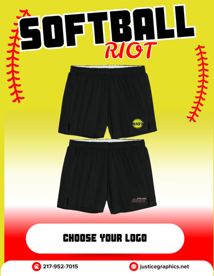 RIOT SOFTBALL Sport-Tek® Women’s Jersey Knit Squad Short (P.LST311/YGST311)