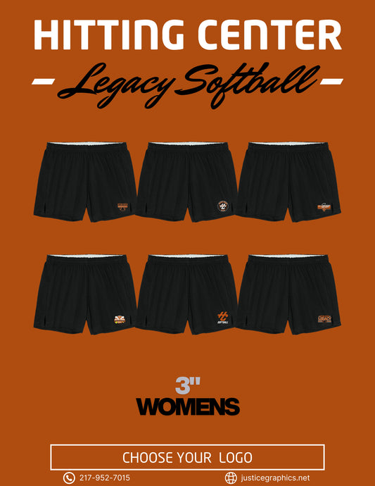 Hitting Center Legacy Softball Sport-Tek® Women’s Jersey Knit Squad Short (P.LST311)