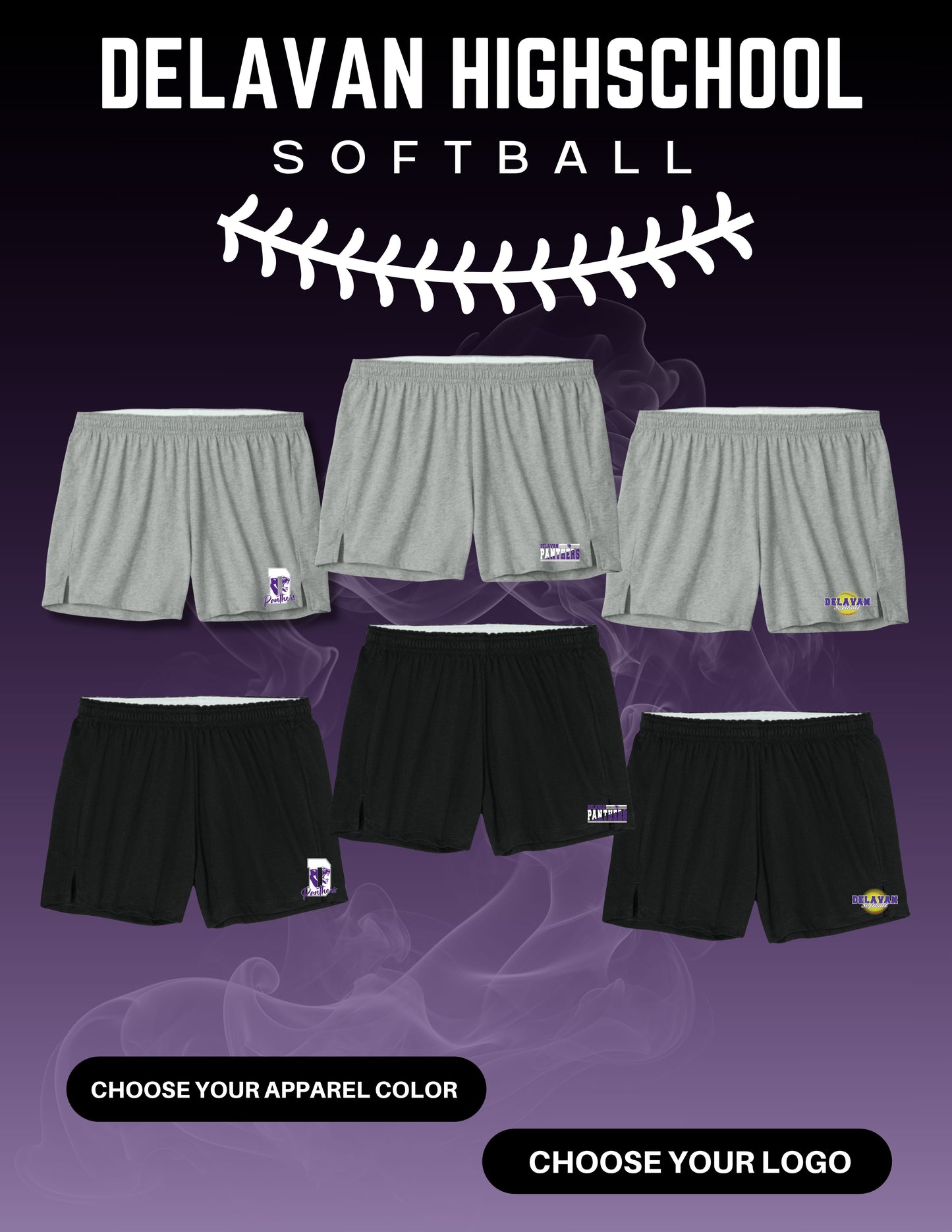 Delavan High School Softball Sport-Tek® Women’s Jersey Knit Squad Short (P.LST311/YGST311)