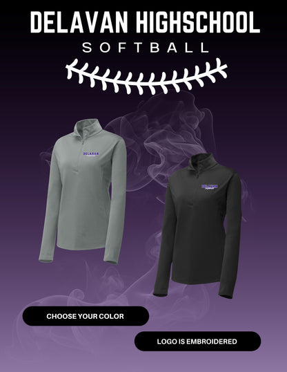 Delavan High School Softball Sport-Tek® PosiCharge® Competitor™ 1/4-Zip Pullover (E.ST357/LST357)