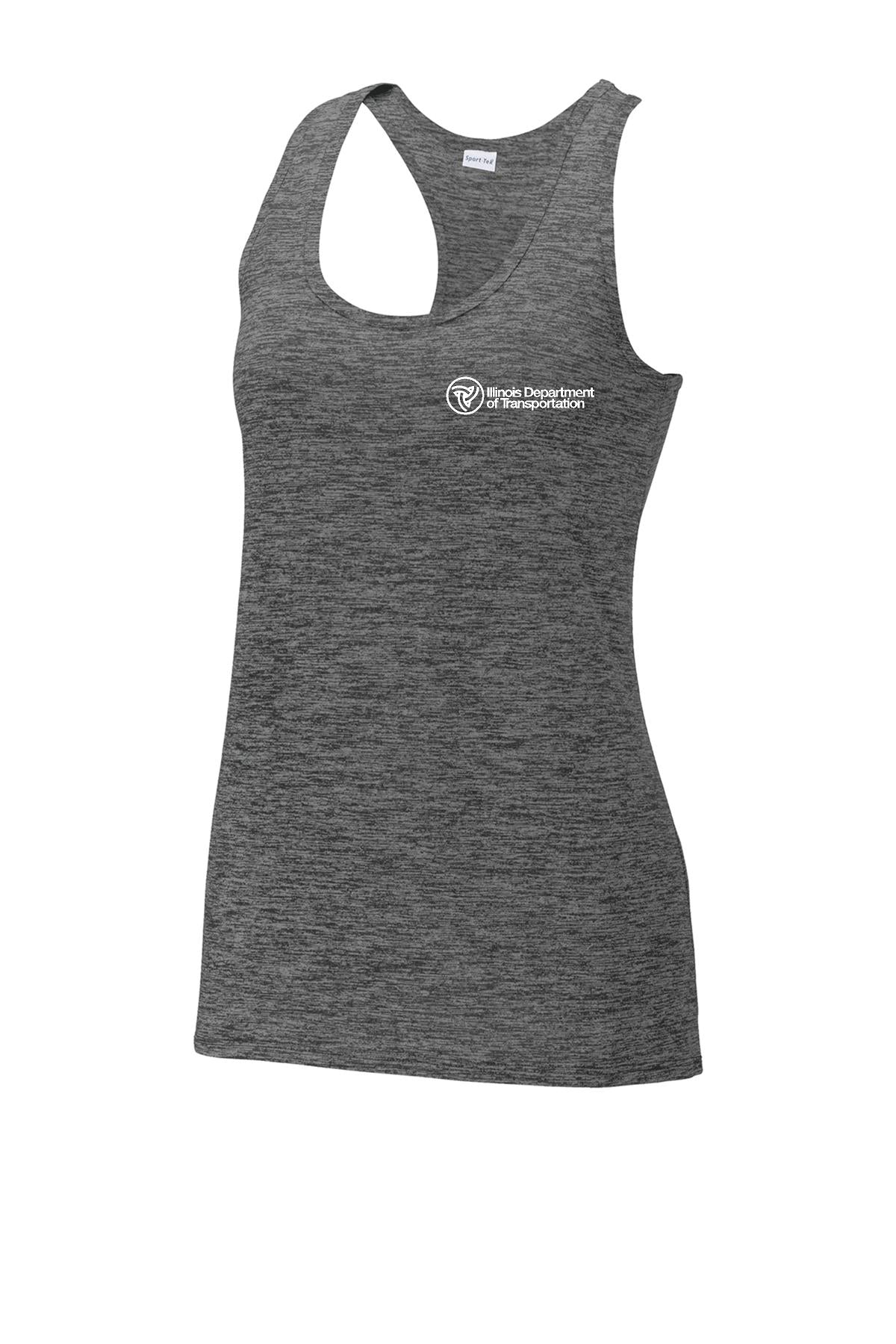 IDOT Sport-Tek® Ladies PosiCharge® Electric Heather Racerback Tank (E. LST396)
