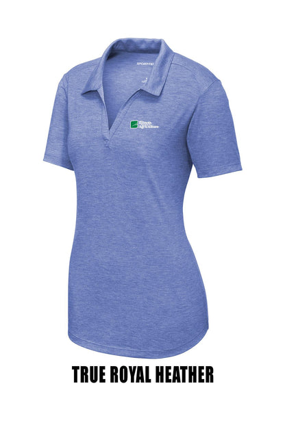Illinois Department of Agriculture Ladies PosiCharge ® Tri-Blend Wicking Polo (E.LST405)