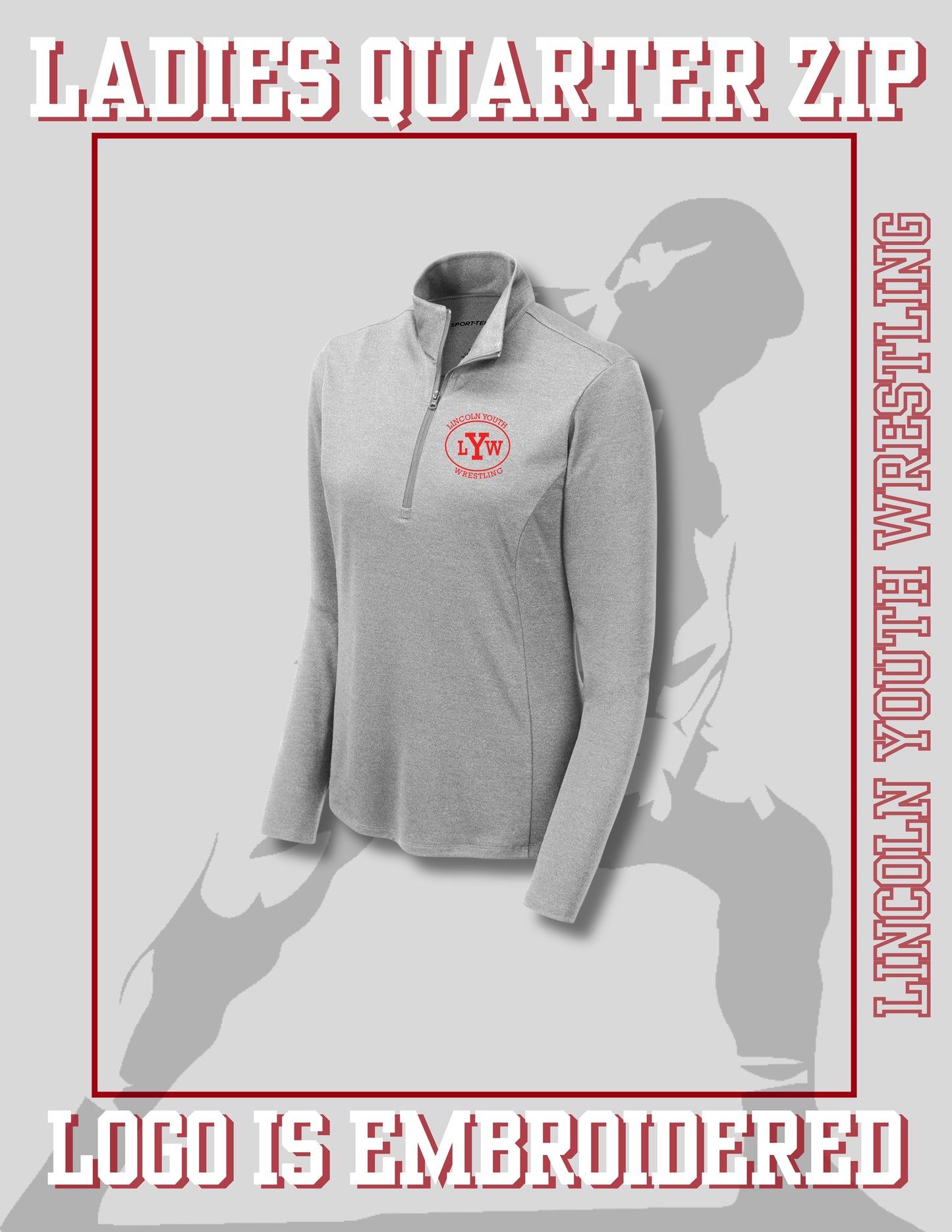 Lincoln Youth Wrestling Endeavor 1/4 Zip Pullover (E.LST469/ST469)