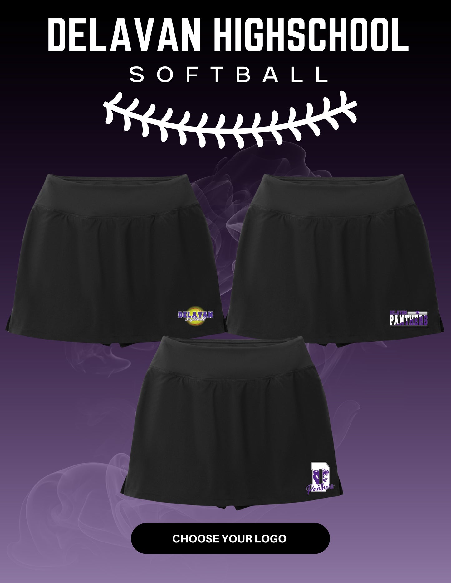 Delavan High School Softball Sport-Tek® Women's Repeat Skort (P. LST486)