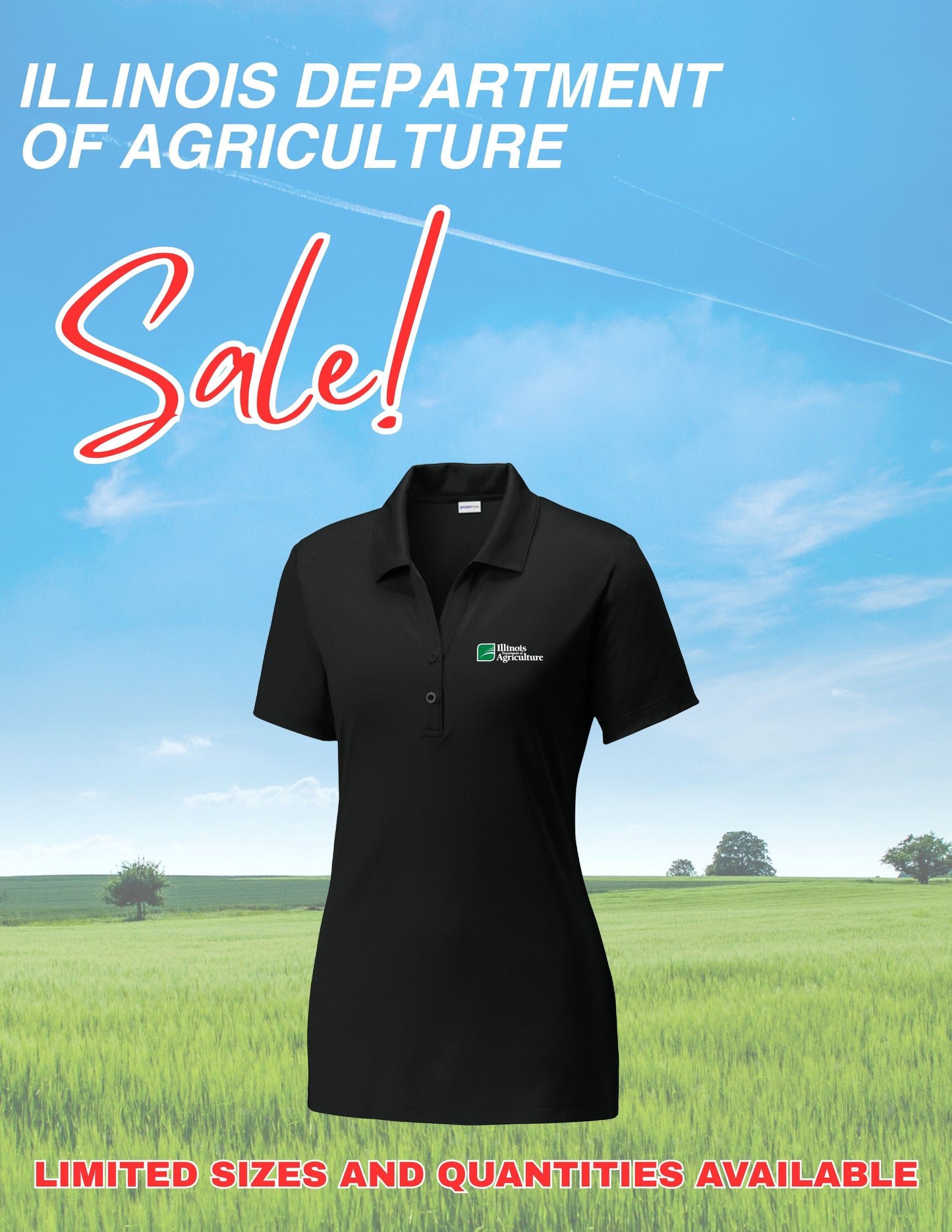 Illinois Department of Agriculture Sport-Tek® Women's PosiCharge® Competitor™ Polo (E. LST550)