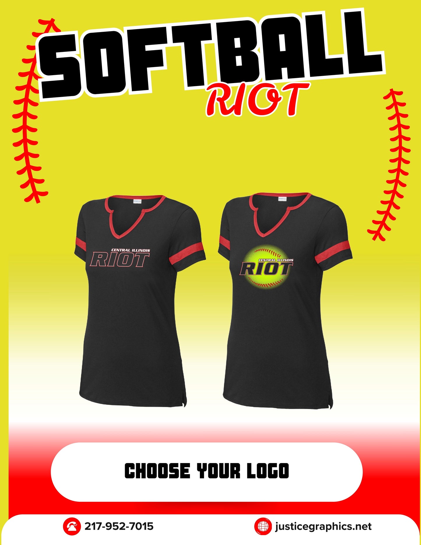 RIOT SOTFBALL Sport-Tek® Women's Halftime Notch Neck Tee (P.LST6041)