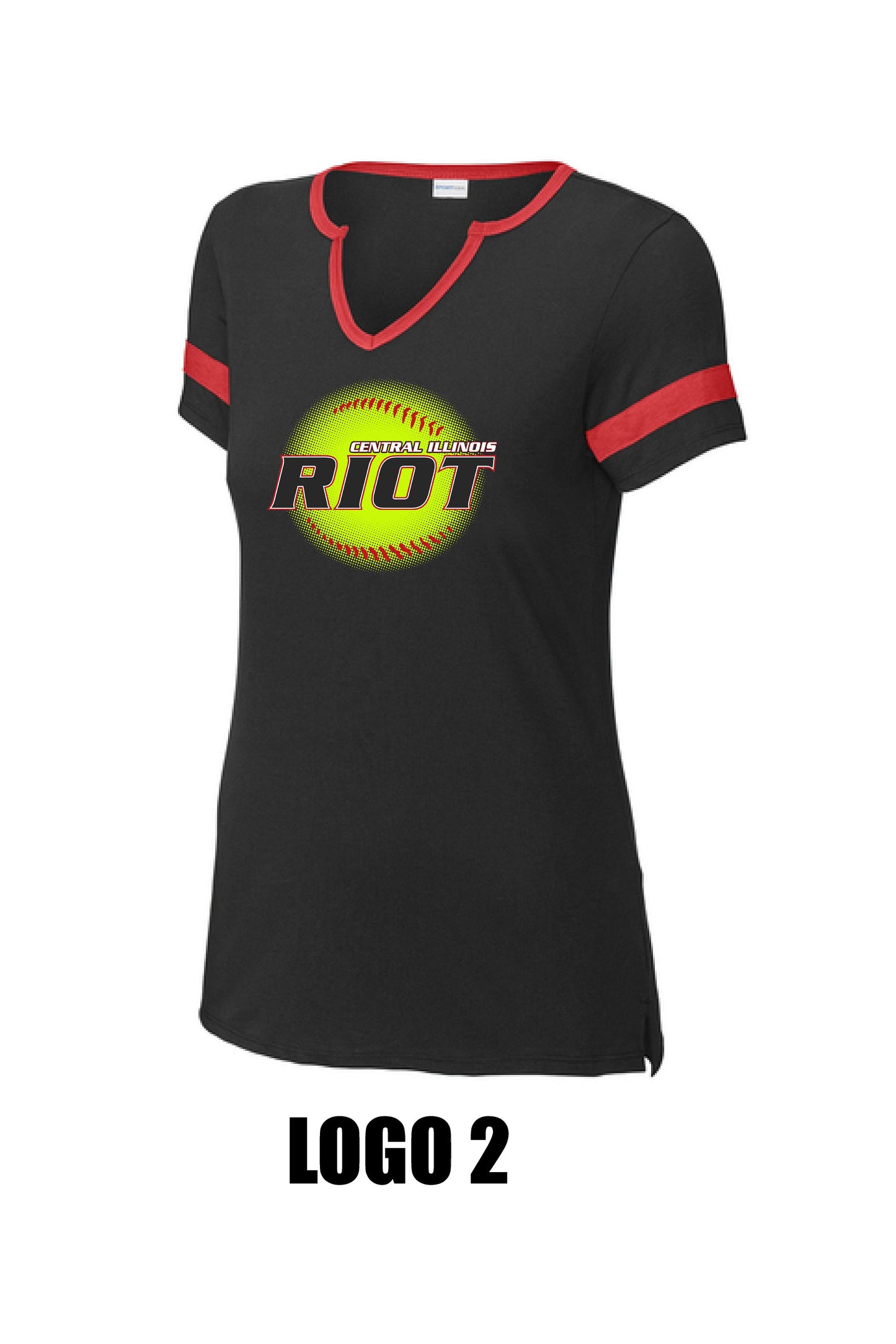 RIOT SOTFBALL Sport-Tek® Women's Halftime Notch Neck Tee (P.LST6041)