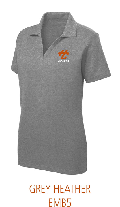 Hitting Center Legacy Softball Sport-Tek® Women's PosiCharge® RacerMesh® Polo (E.LST640)
