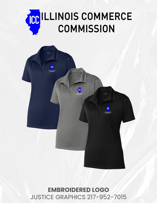Illinois Commerce Commission Ladies SPORT TEK Short Sleeve Polo (E.LST650)