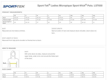 SIU Medicine Dermatology Ladies SPORT TEK Short Sleeve Polo (E.LST650)