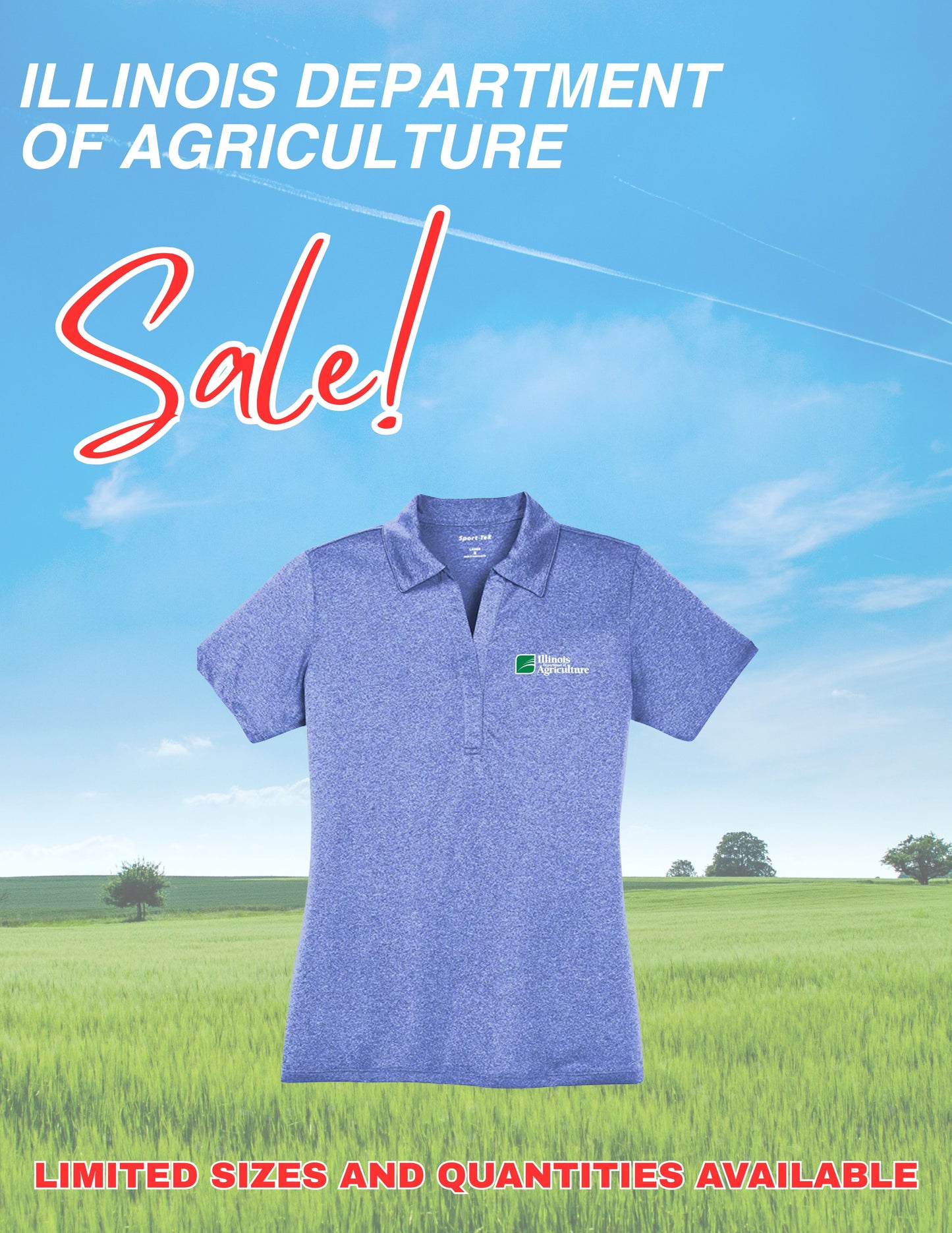 Illinois Department of Agriculture Sport-Tek® Women's Heather Contender™ Polo (E.LST660)