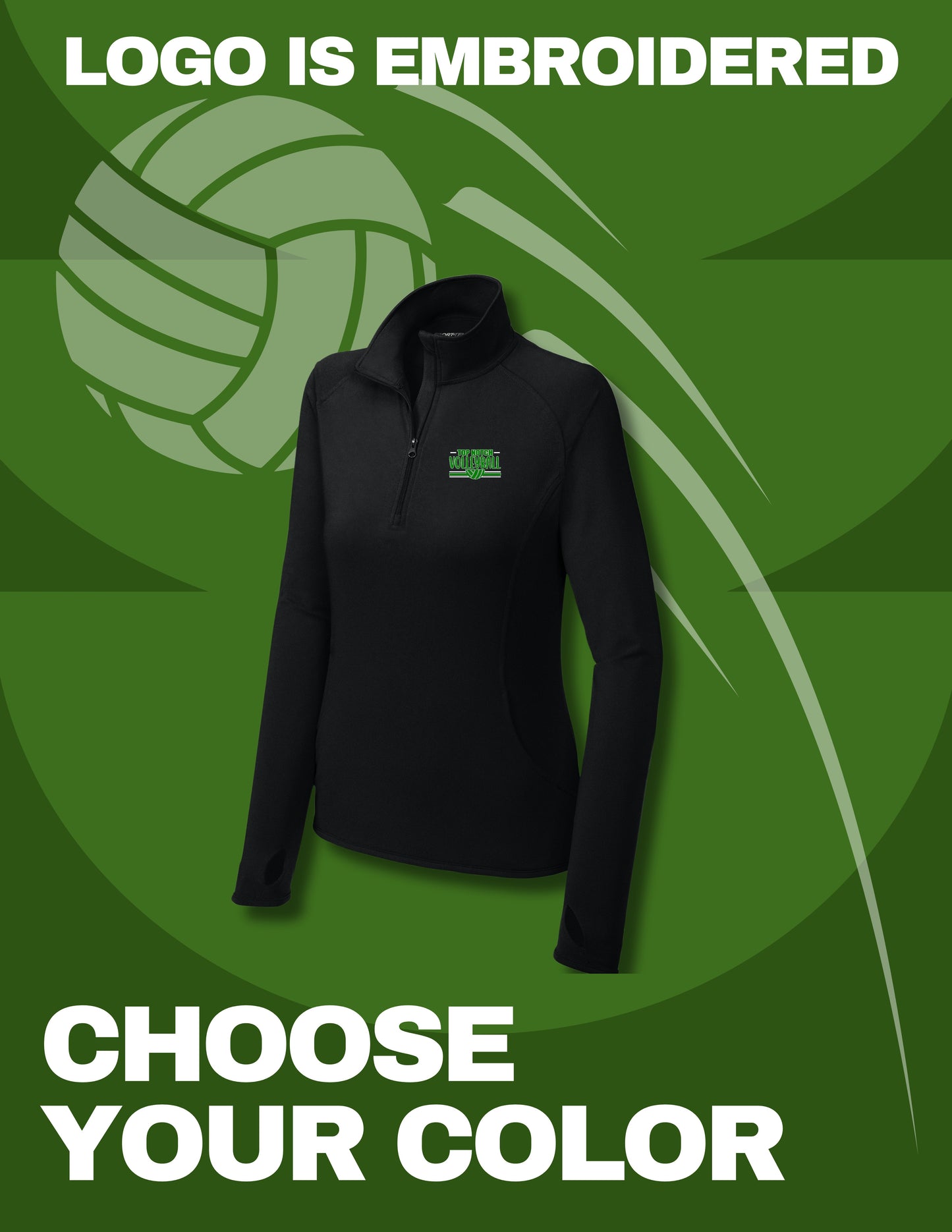 TOP NOTCH LADIES Stretch Half Zip Pullover (E.LST850)