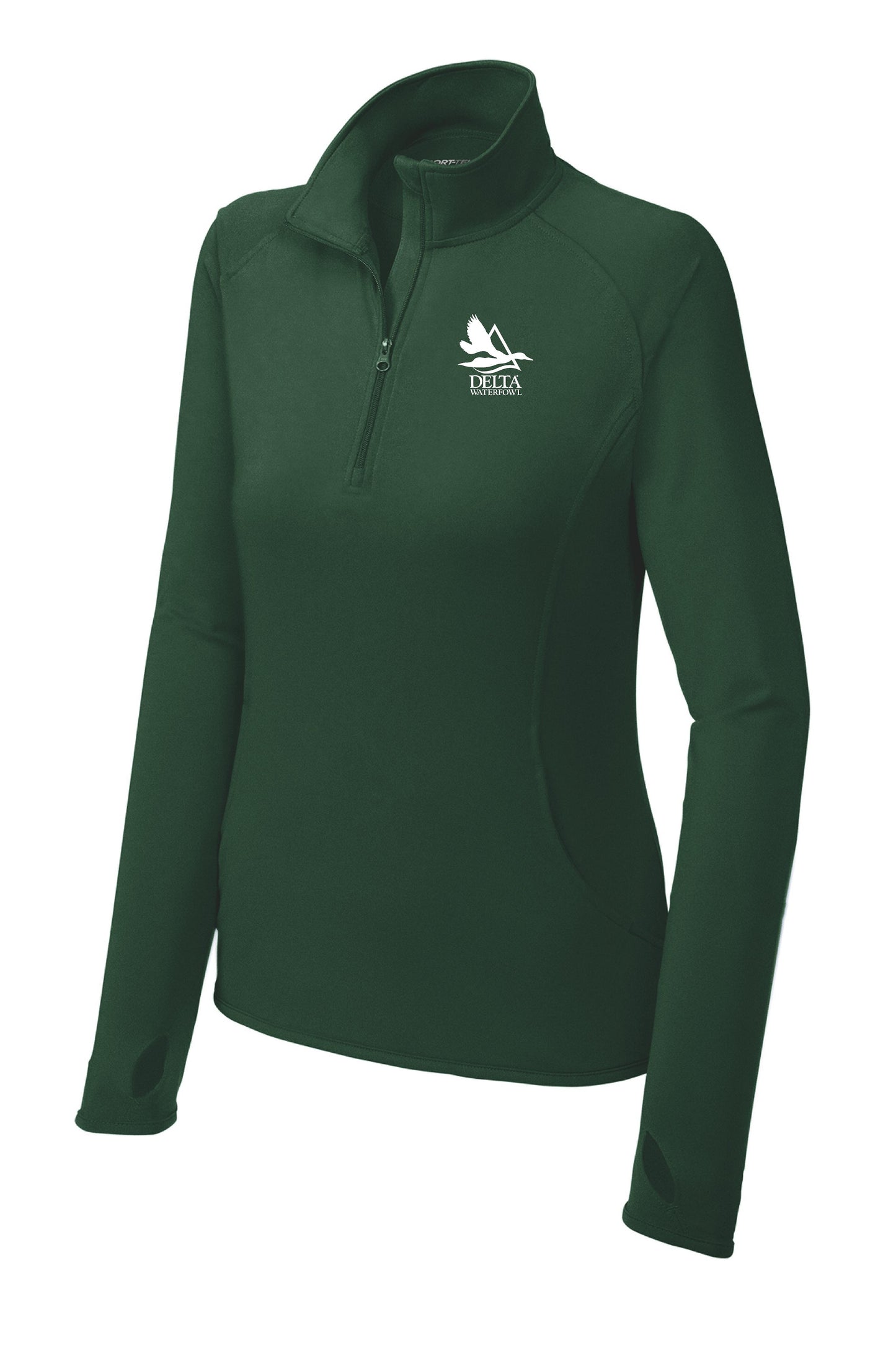 Delta Waterfowl Sport-Tek® Ladies Sport-Wick® Stretch 1/2-Zip Pullover (E.LST850)