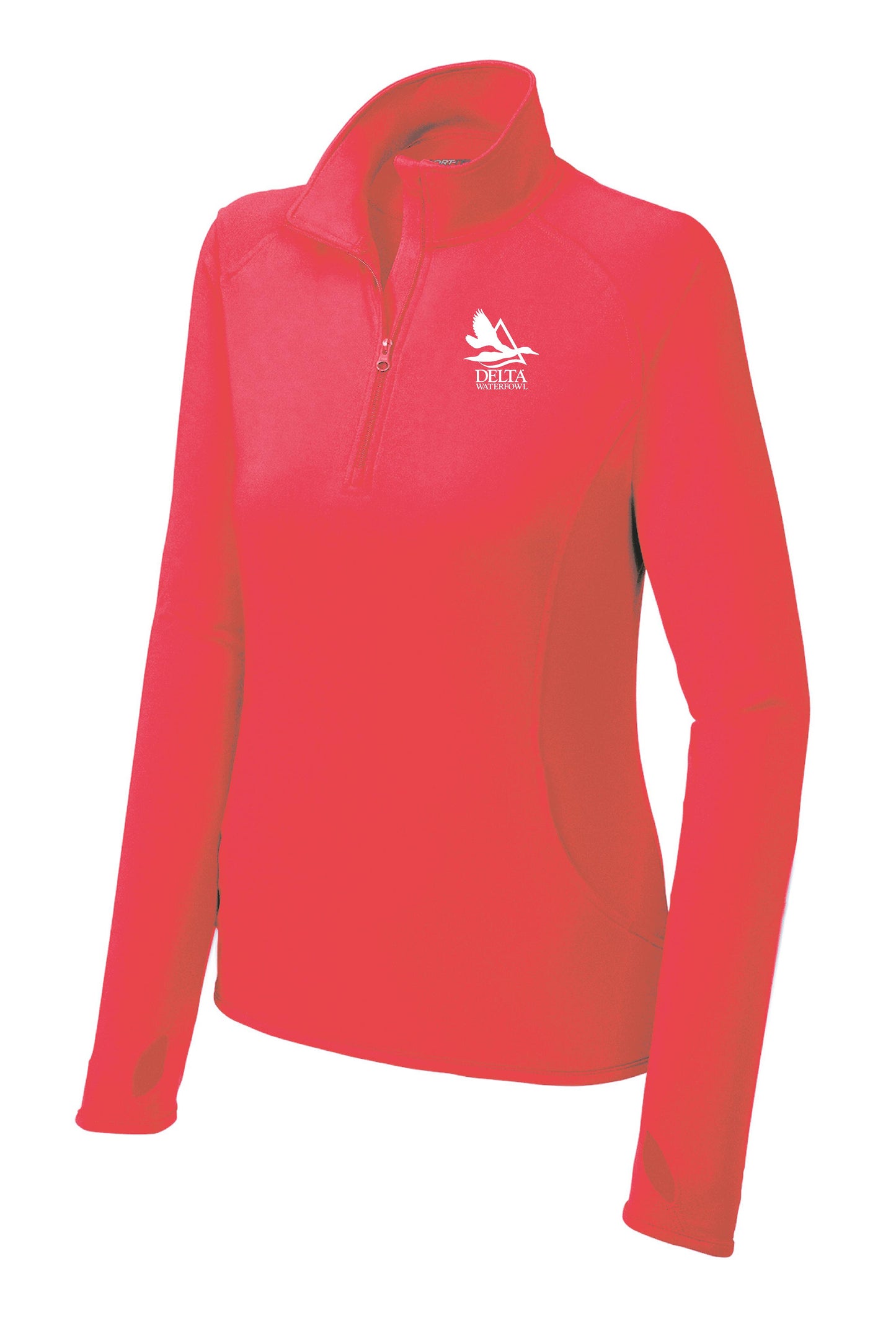 Delta Waterfowl Sport-Tek® Ladies Sport-Wick® Stretch 1/2-Zip Pullover (E.LST850)