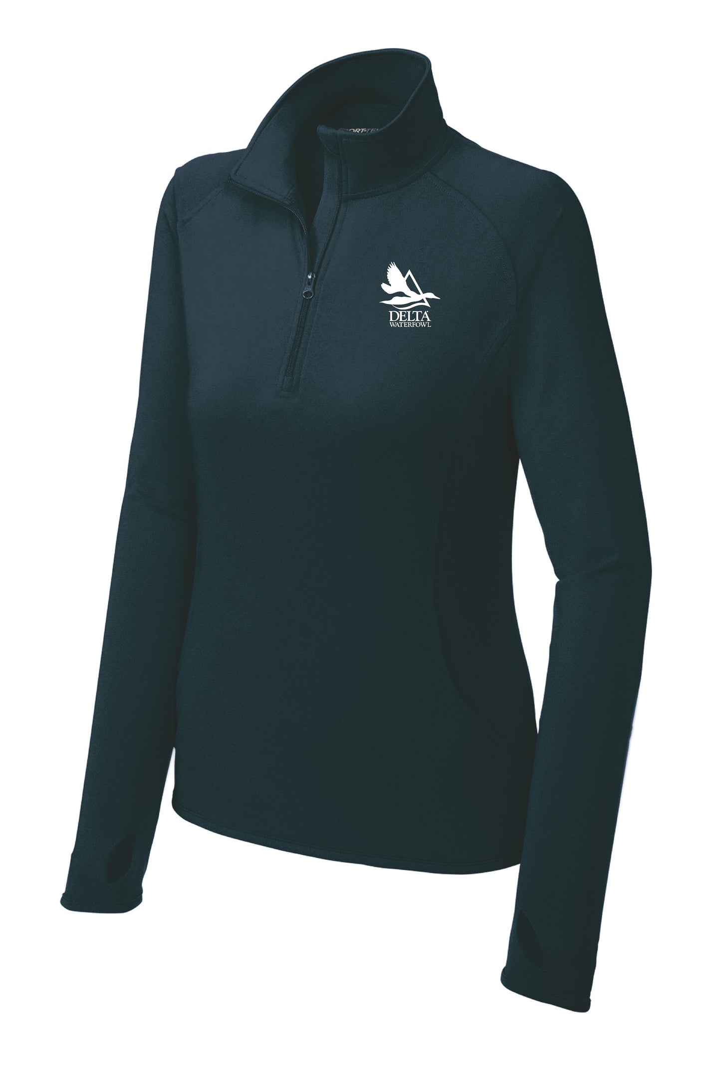 Delta Waterfowl Sport-Tek® Ladies Sport-Wick® Stretch 1/2-Zip Pullover (E.LST850)