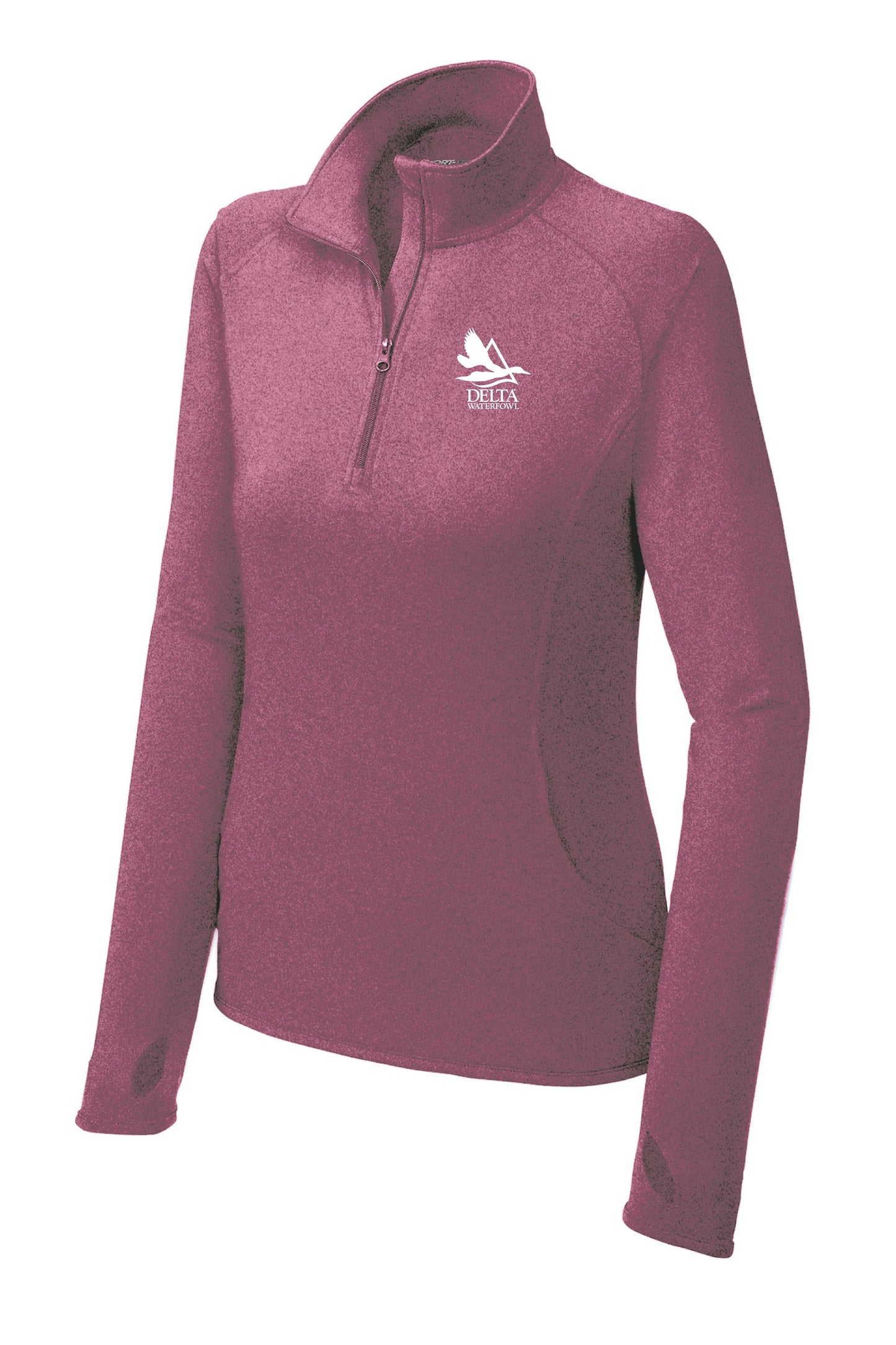 Delta Waterfowl Sport-Tek® Ladies Sport-Wick® Stretch 1/2-Zip Pullover (E.LST850)