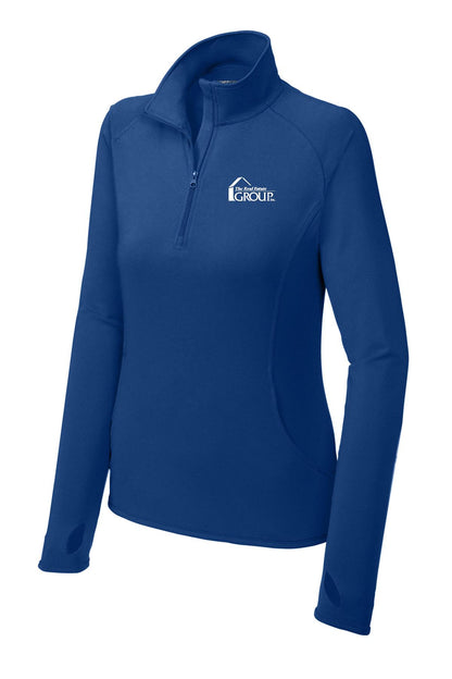 The Real Estate Group Sport-Tek® Ladies Sport-Wick® Stretch 1/2-Zip Pullover (E.LST850)