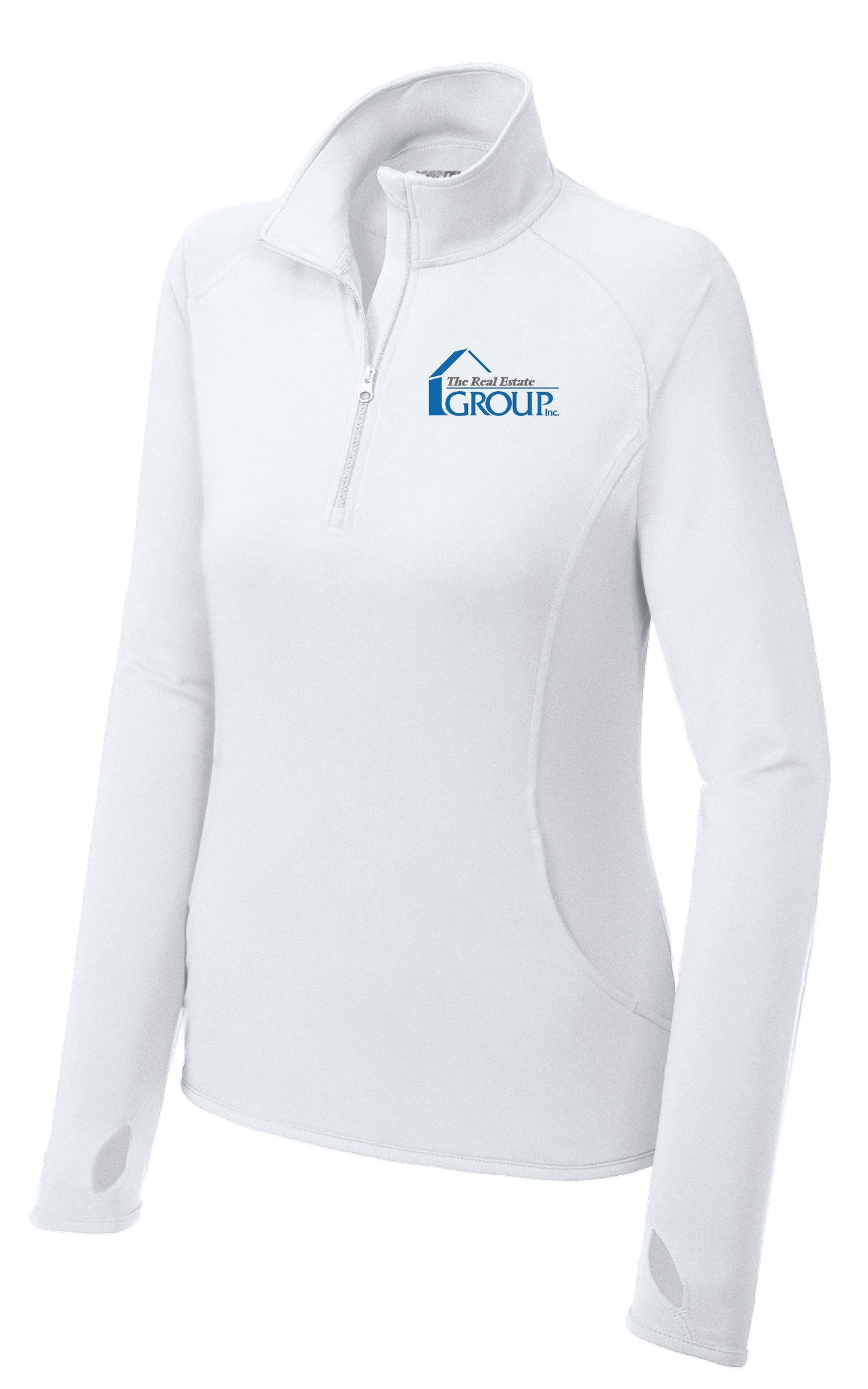 The Real Estate Group Sport-Tek® Ladies Sport-Wick® Stretch 1/2-Zip Pullover (E.LST850)