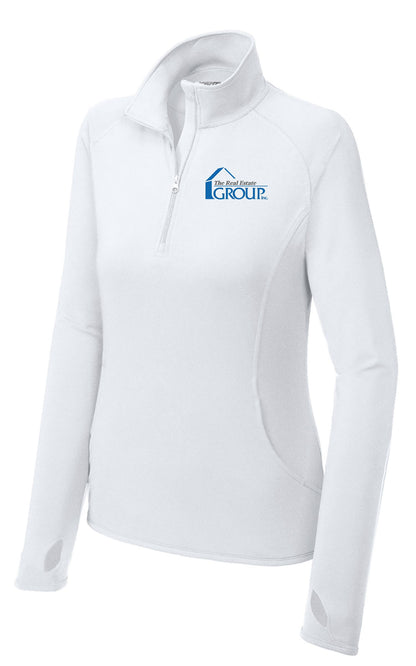 The Real Estate Group Sport-Tek® Ladies Sport-Wick® Stretch 1/2-Zip Pullover (E.LST850)