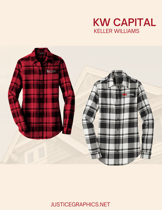 KW CAPITAL Port Authority® Women's Plaid Flannel Tunic (E. LW668)