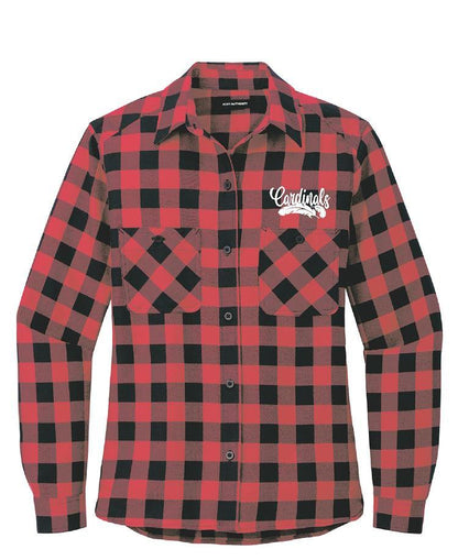 PP CARDINALS Port Authority® Ladies Plaid Flannel Shirt (E.LW669)