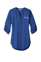 SIU Medicine Simmons Cancer Institute Port Authority ® Ladies 3/4-Sleeve Tunic Blouse (E.LW701)