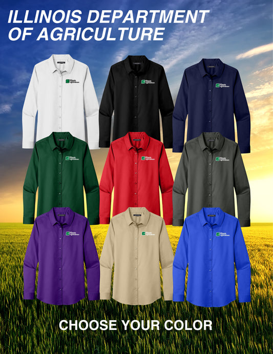 Illinois Department of Agriculture Port Authority® Women's Long Sleeve SuperPro React ™ (E.LW808)