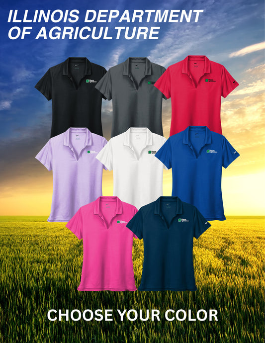 Illinois Department of Agriculture Nike Ladies Dri-FIT Micro Pique 2.0 Polo (E. NKDC1991)