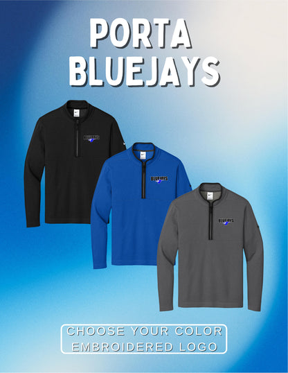 PORTA BLUEJAYS Nike Textured 1/2-Zip Cover-Up (E.NKDX6702)
