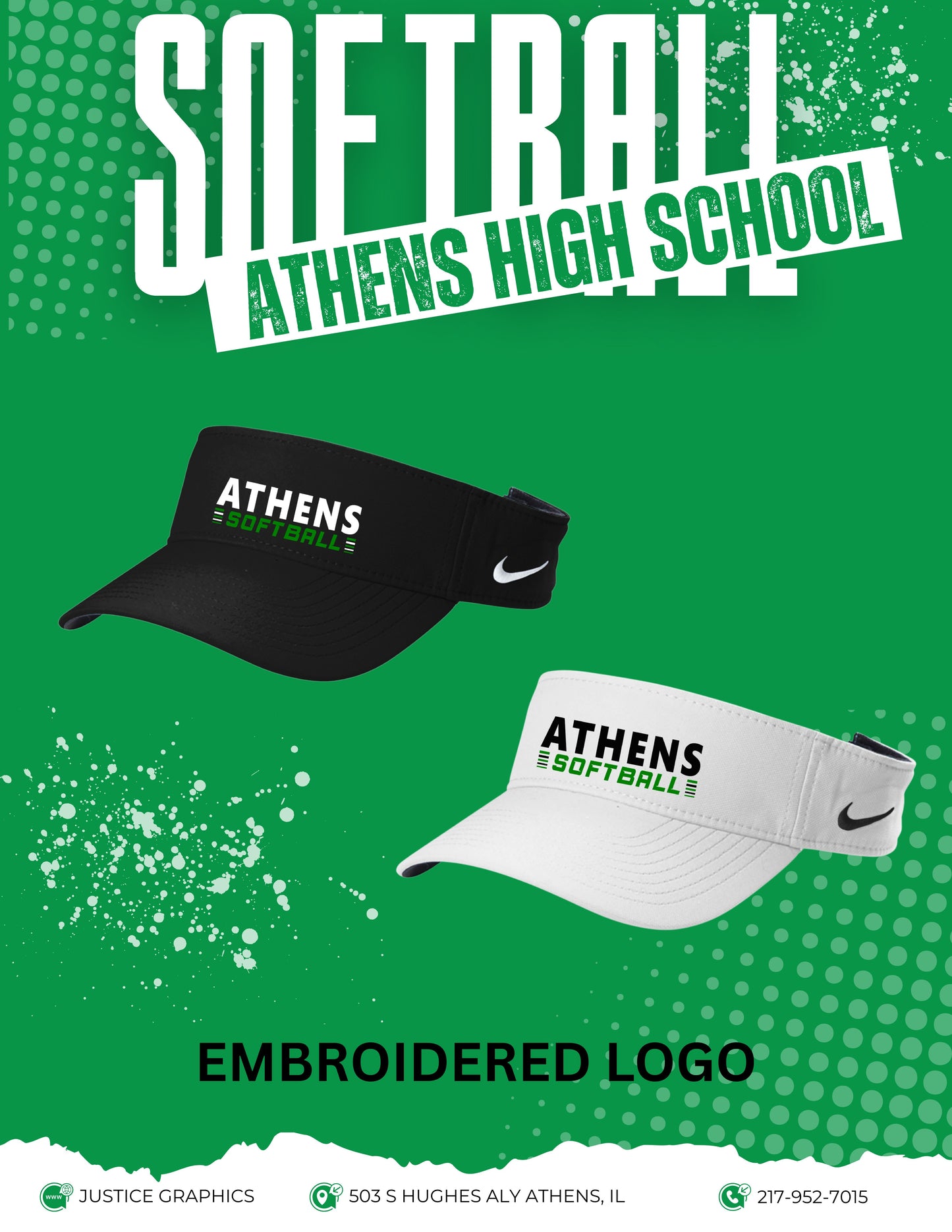Athens High School Softball Nike Dri-FIT Team Performance Visor (P.NKFB5675)