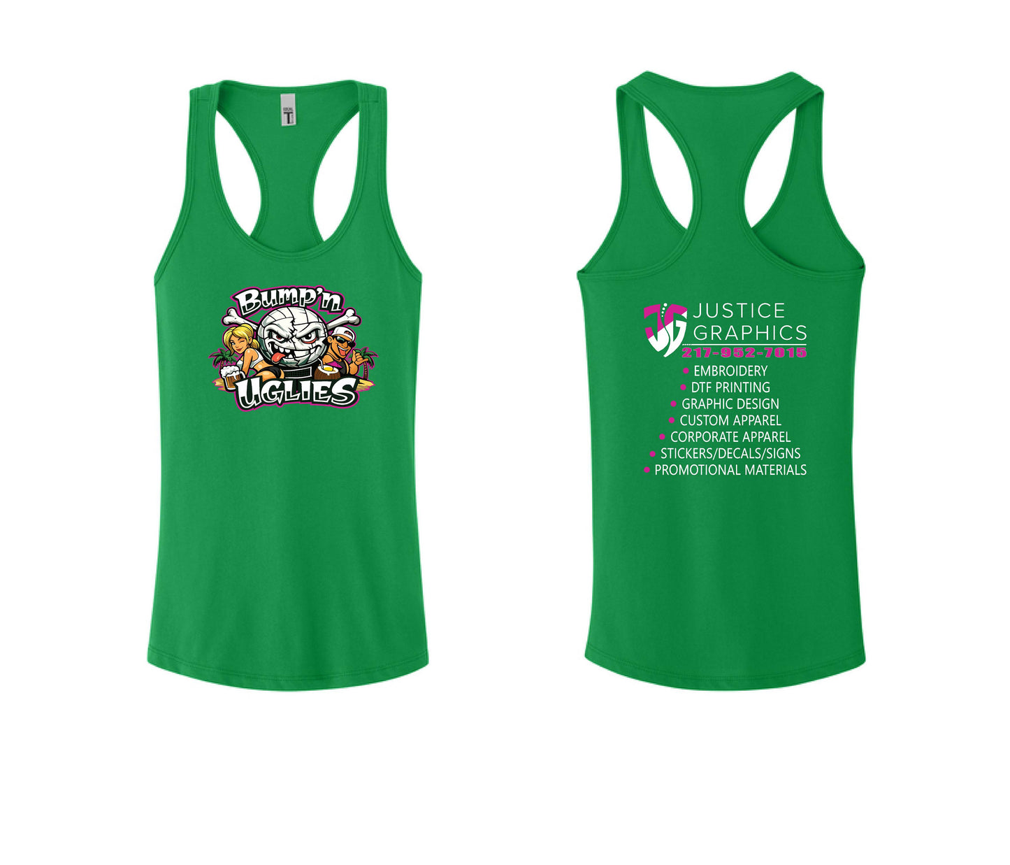 Bump'n Uglies Volleyball Next Level Women's Racerback Tank (P.NL1533)