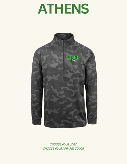 ATHENS BOOSTERS OMAR CAMO 1/4 ZIP (E.ABB)