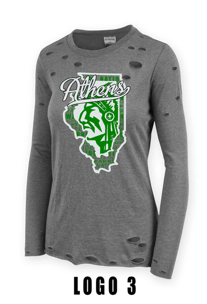 AHS BOOSTERS RIPPED LONG SLEEVE (P.ABB.PATTY)