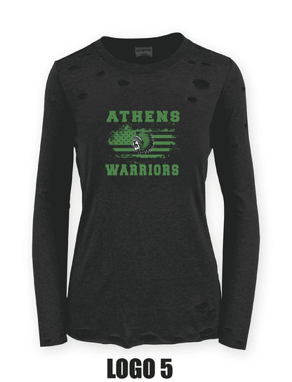 ATHENS BOOSTERS RIPPED LONG SLEEVE (P.ABB.PATTY)